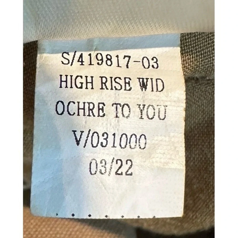 Old Navy Women's High Rise Wide Leg Ochre to you canvas trousers jeans Sz‎ 12P